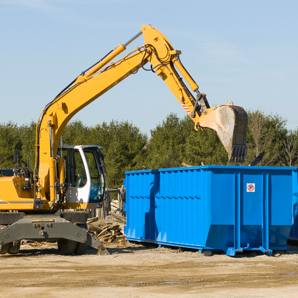 how does a residential dumpster rental service work in Claridge